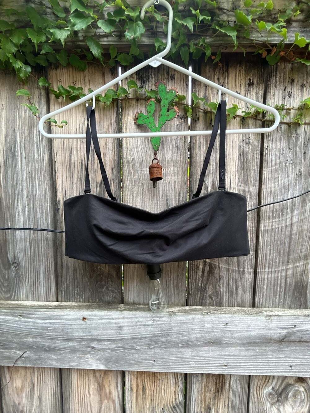 Smoothez by Aerie Black Bandeau Bra 34B